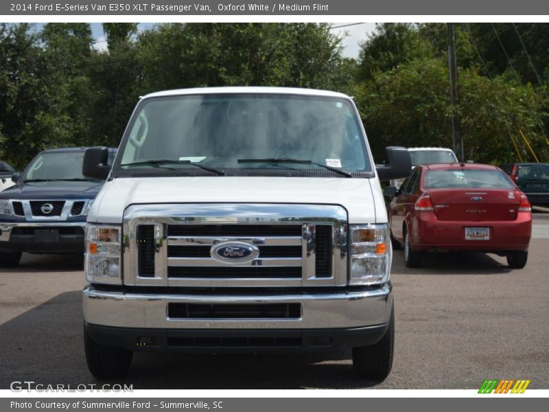 Oxford White / Medium Flint 2014 Ford E-Series Van E350 XLT Passenger Van