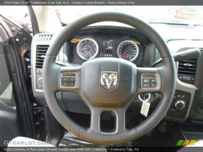 Granite Crystal Metallic / Black/Diesel Gray 2014 Ram 1500 Tradesman Crew Cab 4x4