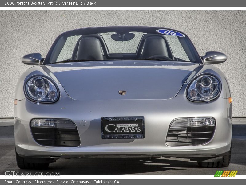 Arctic Silver Metallic / Black 2006 Porsche Boxster