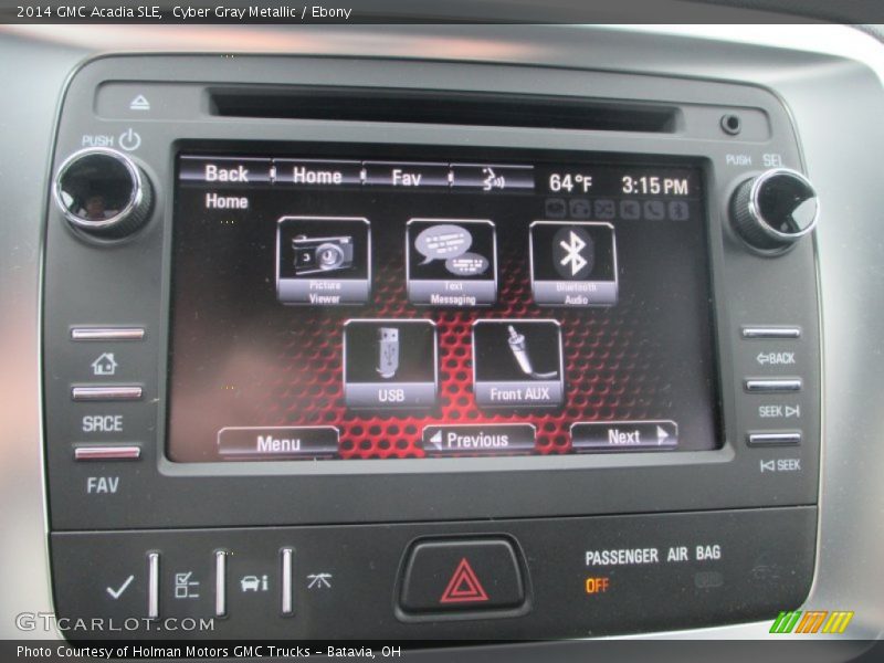 Cyber Gray Metallic / Ebony 2014 GMC Acadia SLE