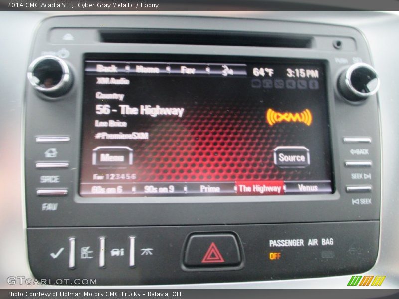 Cyber Gray Metallic / Ebony 2014 GMC Acadia SLE