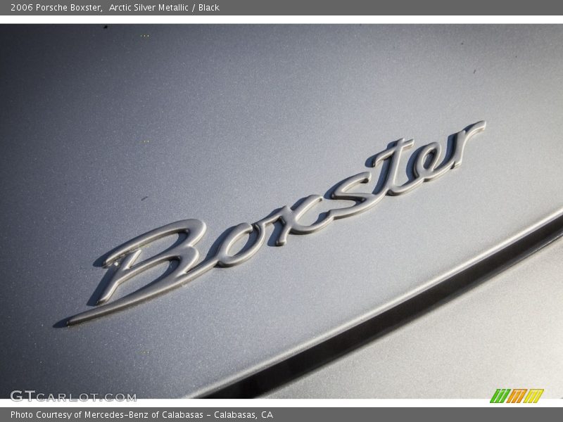 Arctic Silver Metallic / Black 2006 Porsche Boxster