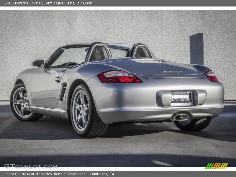 Arctic Silver Metallic / Black 2006 Porsche Boxster