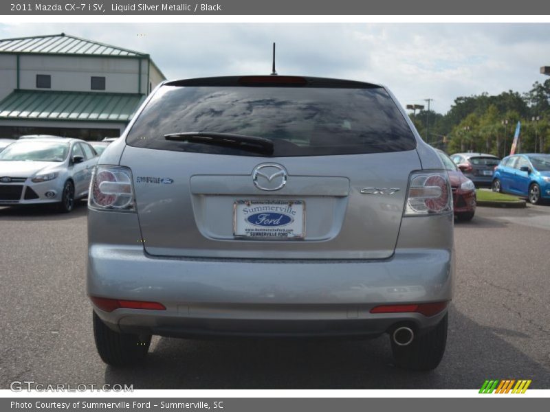 Liquid Silver Metallic / Black 2011 Mazda CX-7 i SV