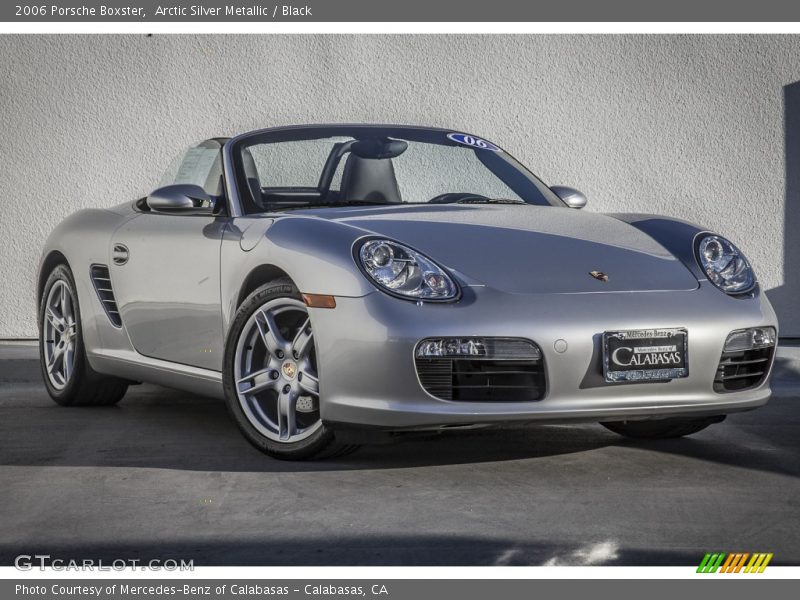 Arctic Silver Metallic / Black 2006 Porsche Boxster