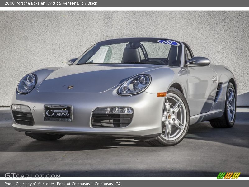 Arctic Silver Metallic / Black 2006 Porsche Boxster
