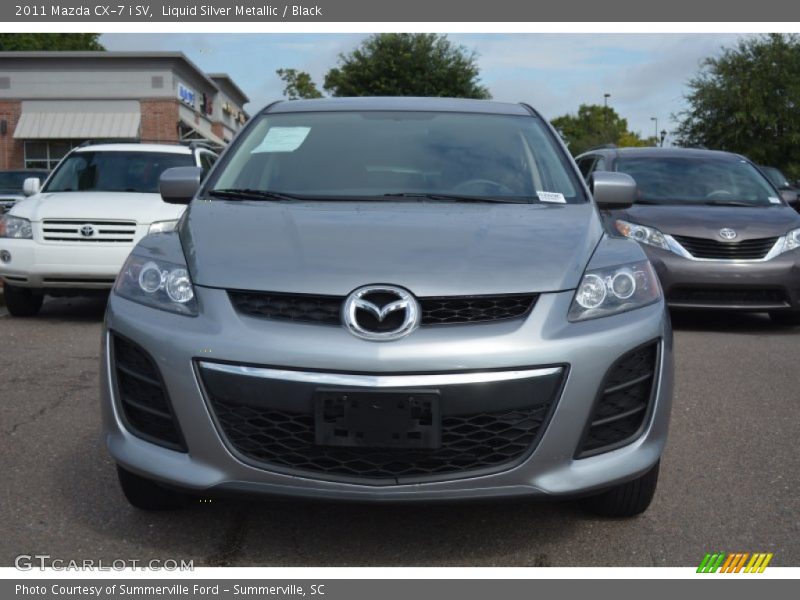 Liquid Silver Metallic / Black 2011 Mazda CX-7 i SV