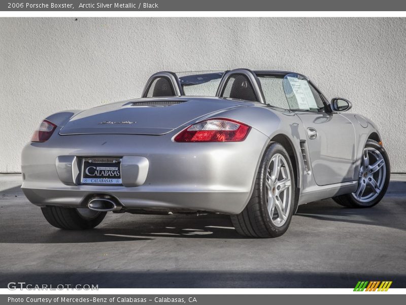 Arctic Silver Metallic / Black 2006 Porsche Boxster