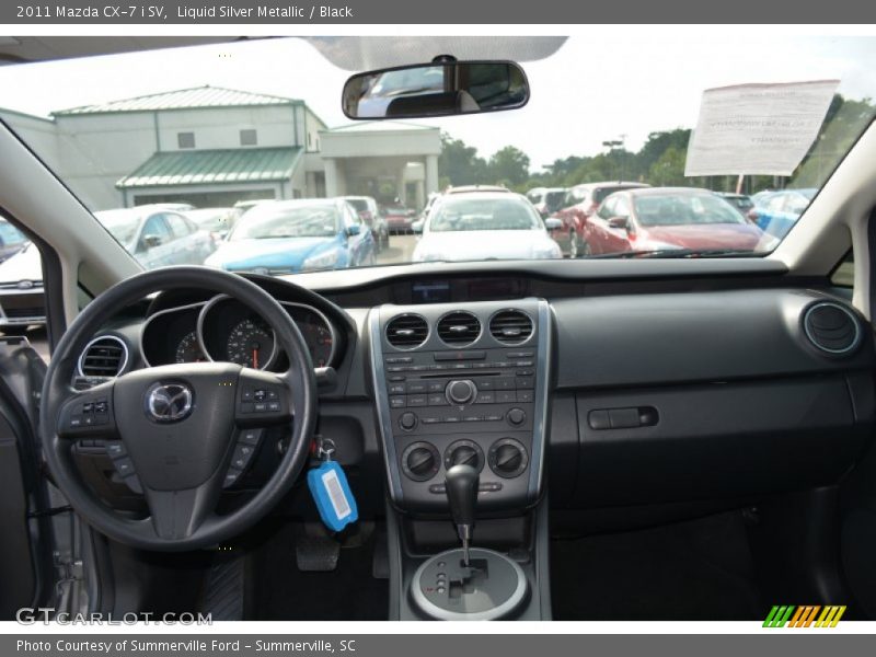 Liquid Silver Metallic / Black 2011 Mazda CX-7 i SV