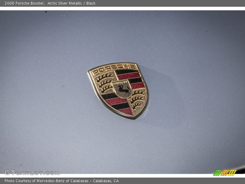 Arctic Silver Metallic / Black 2006 Porsche Boxster