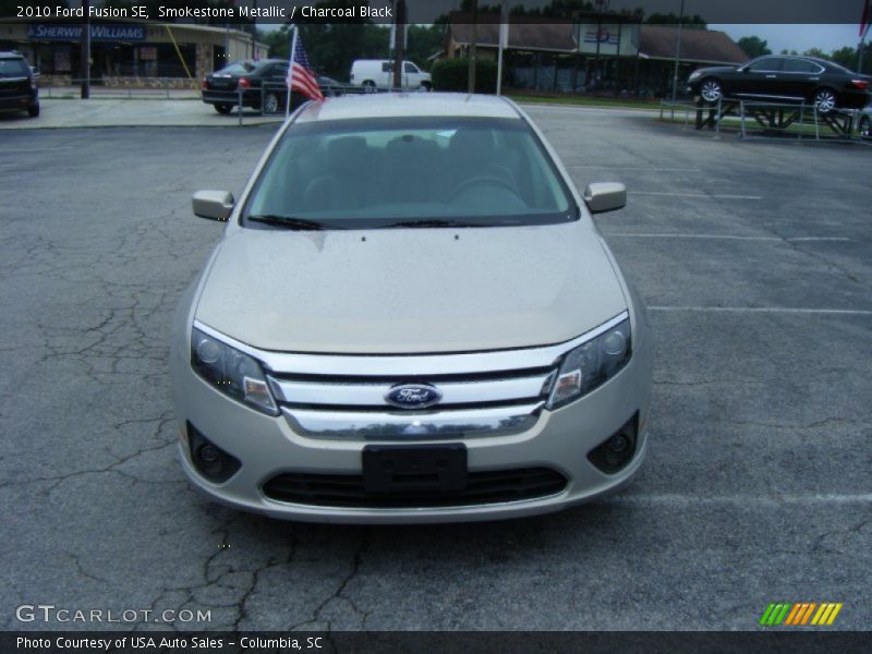 Smokestone Metallic / Charcoal Black 2010 Ford Fusion SE