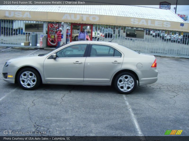 Smokestone Metallic / Charcoal Black 2010 Ford Fusion SE