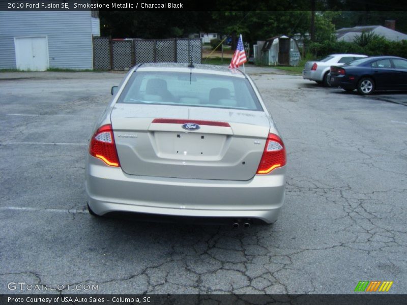 Smokestone Metallic / Charcoal Black 2010 Ford Fusion SE