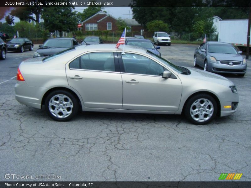 Smokestone Metallic / Charcoal Black 2010 Ford Fusion SE