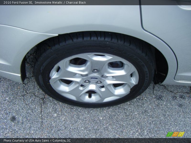 Smokestone Metallic / Charcoal Black 2010 Ford Fusion SE