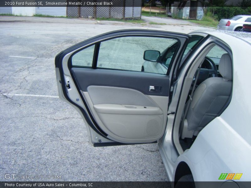 Smokestone Metallic / Charcoal Black 2010 Ford Fusion SE