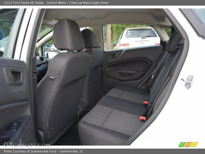 Oxford White / Charcoal Black/Light Stone 2013 Ford Fiesta SE Sedan