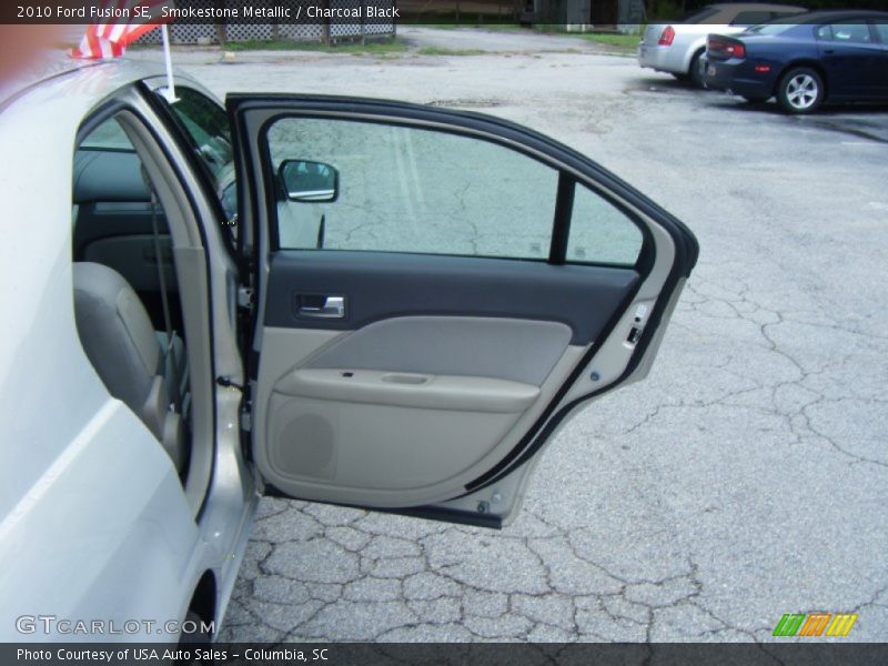Smokestone Metallic / Charcoal Black 2010 Ford Fusion SE