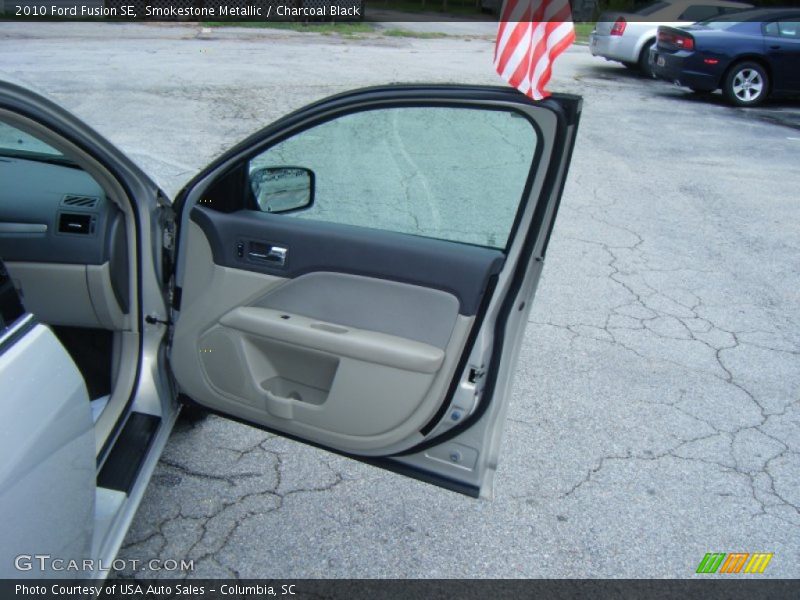 Smokestone Metallic / Charcoal Black 2010 Ford Fusion SE