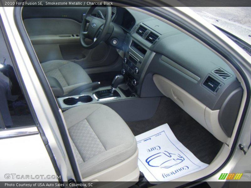 Smokestone Metallic / Charcoal Black 2010 Ford Fusion SE