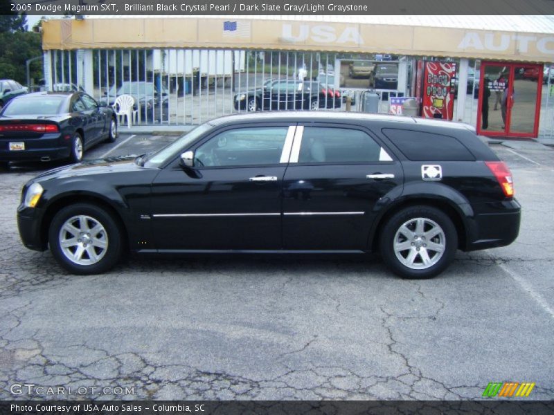 Brilliant Black Crystal Pearl / Dark Slate Gray/Light Graystone 2005 Dodge Magnum SXT