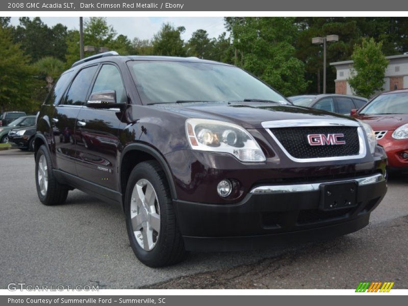 Dark Crimson Red Metallic / Ebony 2008 GMC Acadia SLT