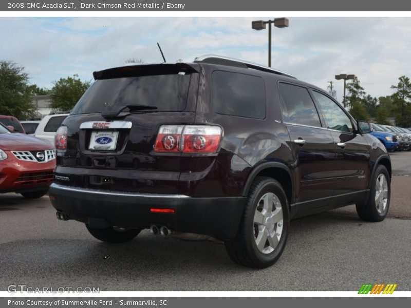 Dark Crimson Red Metallic / Ebony 2008 GMC Acadia SLT