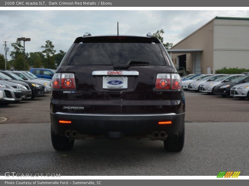 Dark Crimson Red Metallic / Ebony 2008 GMC Acadia SLT