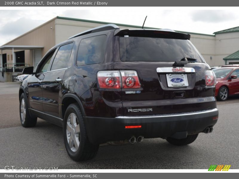 Dark Crimson Red Metallic / Ebony 2008 GMC Acadia SLT