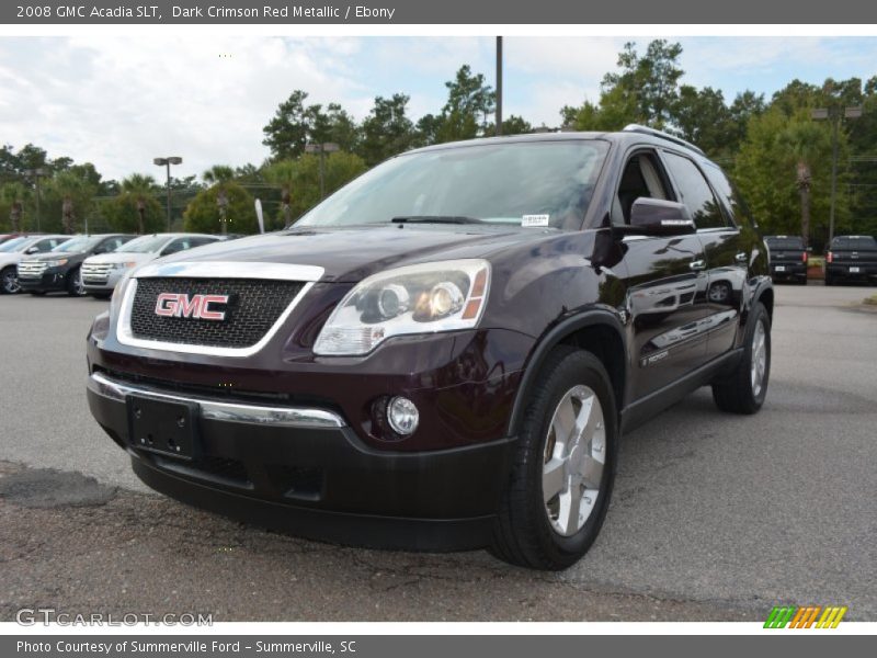 Dark Crimson Red Metallic / Ebony 2008 GMC Acadia SLT
