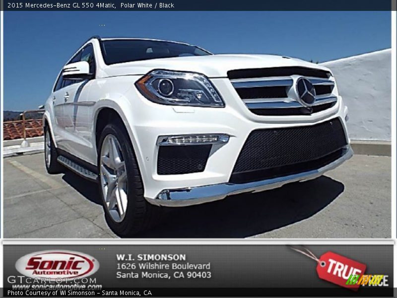 Polar White / Black 2015 Mercedes-Benz GL 550 4Matic