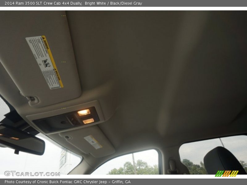 Bright White / Black/Diesel Gray 2014 Ram 3500 SLT Crew Cab 4x4 Dually