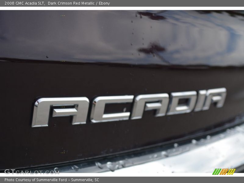 Dark Crimson Red Metallic / Ebony 2008 GMC Acadia SLT