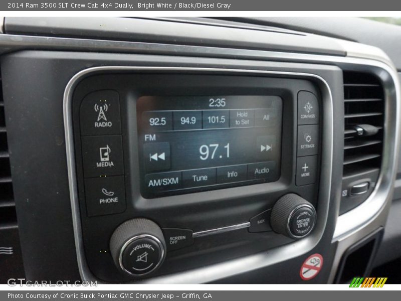 Bright White / Black/Diesel Gray 2014 Ram 3500 SLT Crew Cab 4x4 Dually