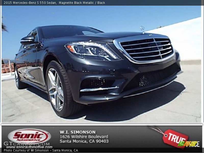 Magnetite Black Metallic / Black 2015 Mercedes-Benz S 550 Sedan