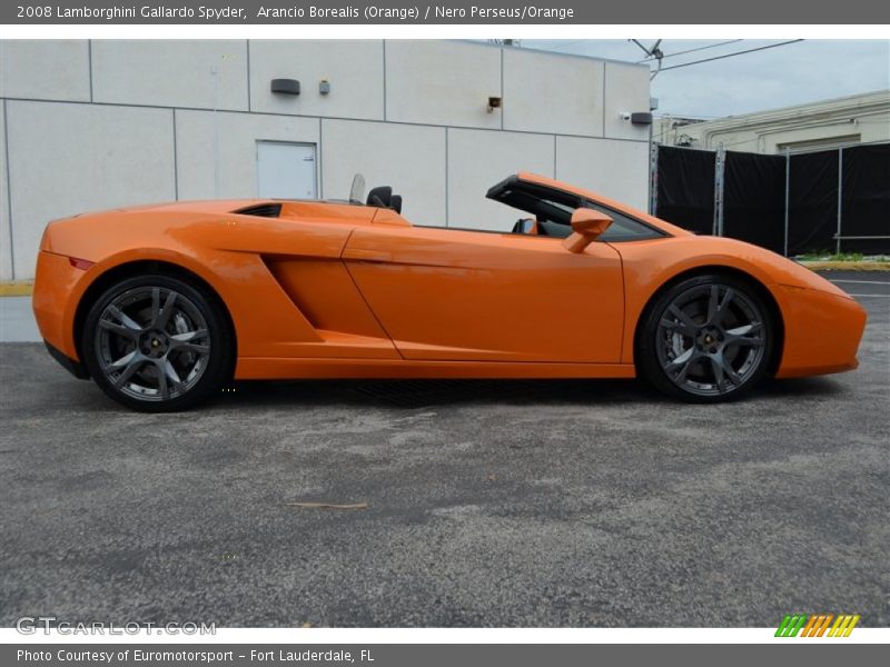 Arancio Borealis (Orange) / Nero Perseus/Orange 2008 Lamborghini Gallardo Spyder
