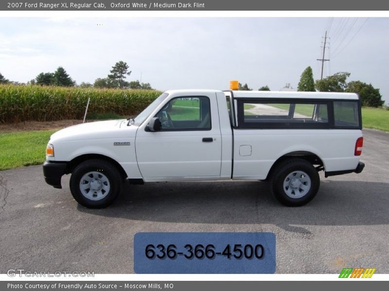 Oxford White / Medium Dark Flint 2007 Ford Ranger XL Regular Cab