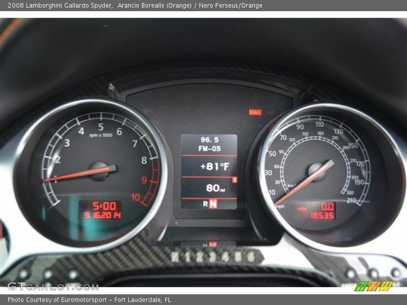  2008 Gallardo Spyder Spyder Gauges