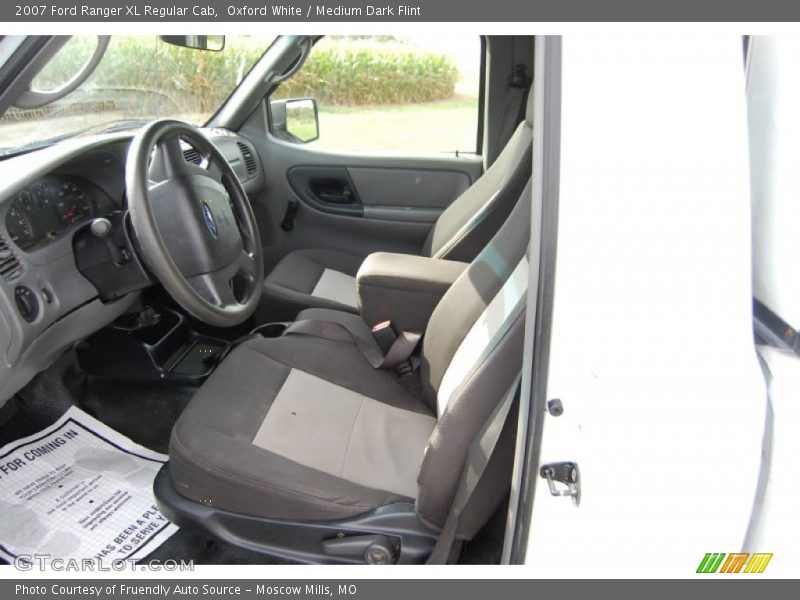 Oxford White / Medium Dark Flint 2007 Ford Ranger XL Regular Cab