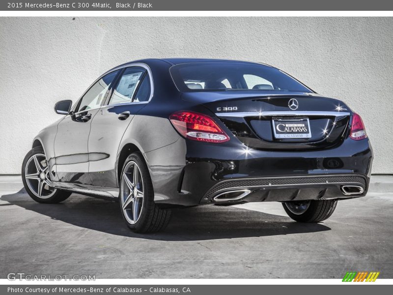 Black / Black 2015 Mercedes-Benz C 300 4Matic