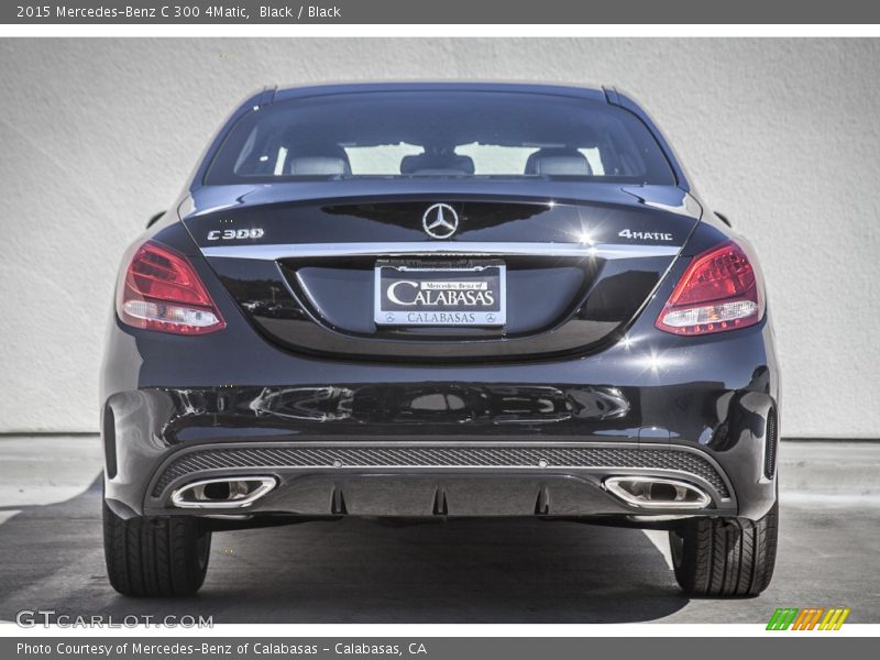 Black / Black 2015 Mercedes-Benz C 300 4Matic