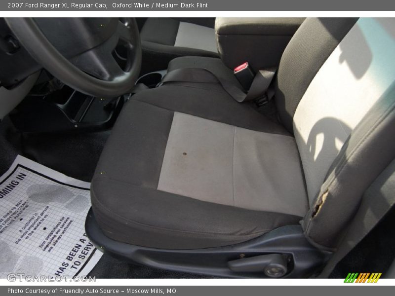 Oxford White / Medium Dark Flint 2007 Ford Ranger XL Regular Cab