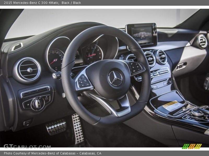 Black / Black 2015 Mercedes-Benz C 300 4Matic