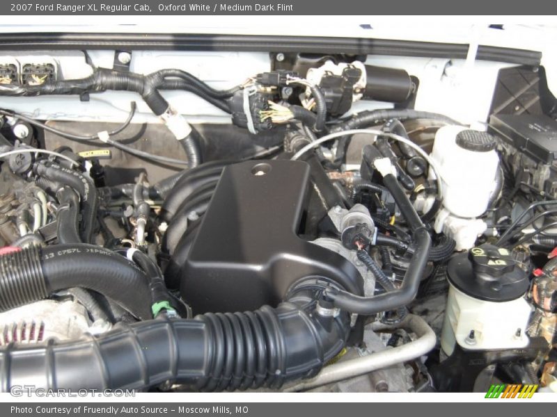 Oxford White / Medium Dark Flint 2007 Ford Ranger XL Regular Cab