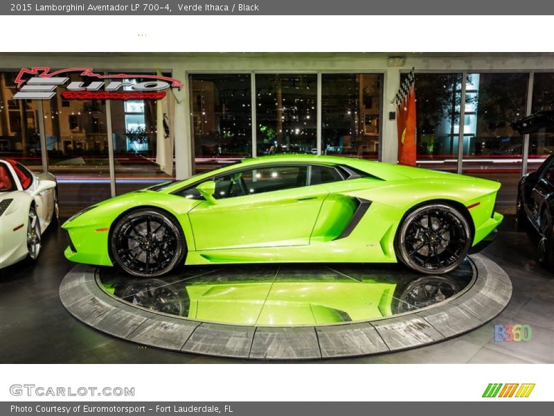 Verde Ithaca / Black 2015 Lamborghini Aventador LP 700-4