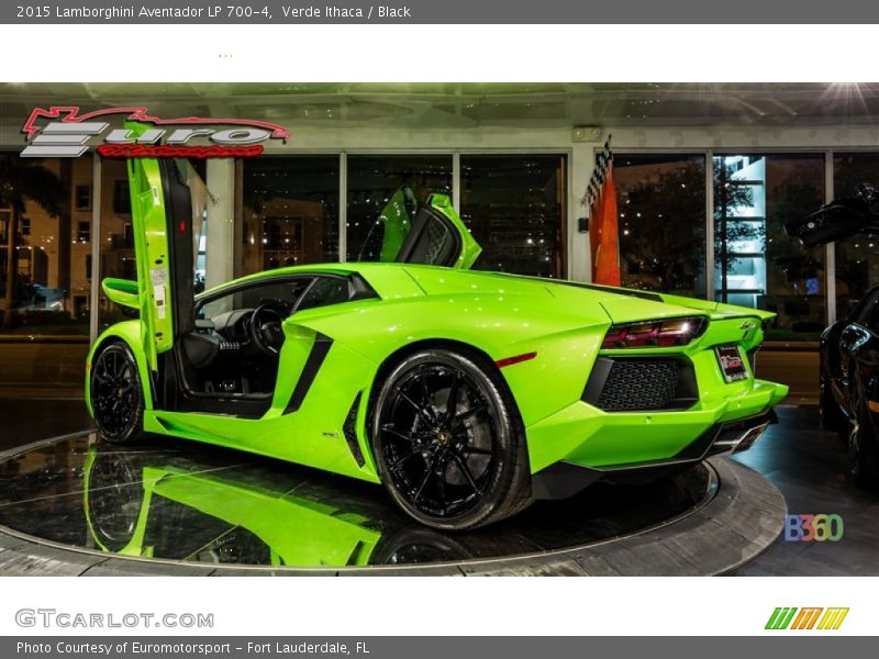 Verde Ithaca / Black 2015 Lamborghini Aventador LP 700-4