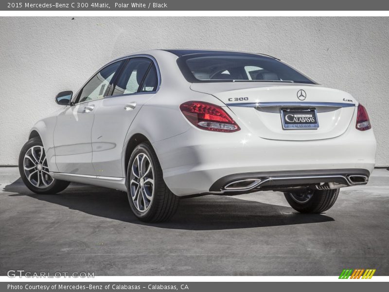 Polar White / Black 2015 Mercedes-Benz C 300 4Matic