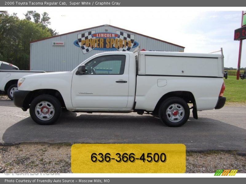 Super White / Graphite Gray 2006 Toyota Tacoma Regular Cab