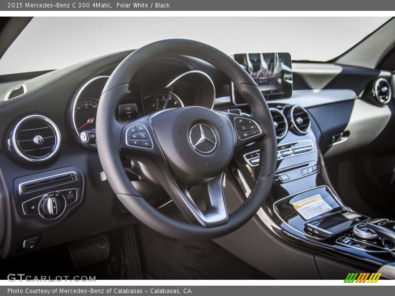 Polar White / Black 2015 Mercedes-Benz C 300 4Matic