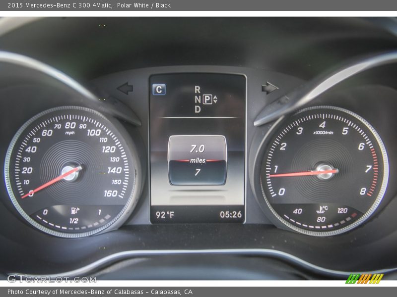 Polar White / Black 2015 Mercedes-Benz C 300 4Matic